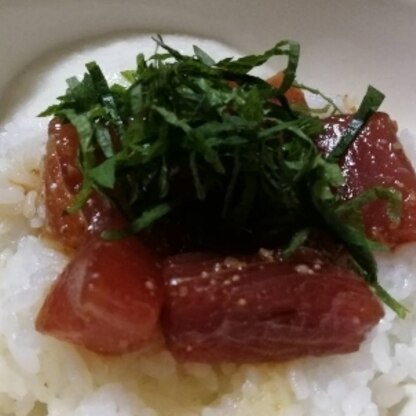 マグロのトロロ漬け丼にしました♪
美味しく頂きました！ご馳走さまでした♪